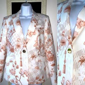 NWT - NEW - John Meyer Womens Floral Blazer Jacket